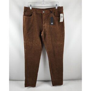 Kut From The Kloth Jeans Womens 14 Brown Diana Skinny Corduroy (34x30) NWT